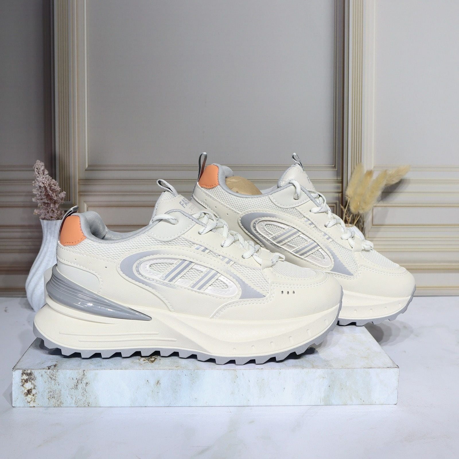 Tenis talco x gris para mujer 104-Z329