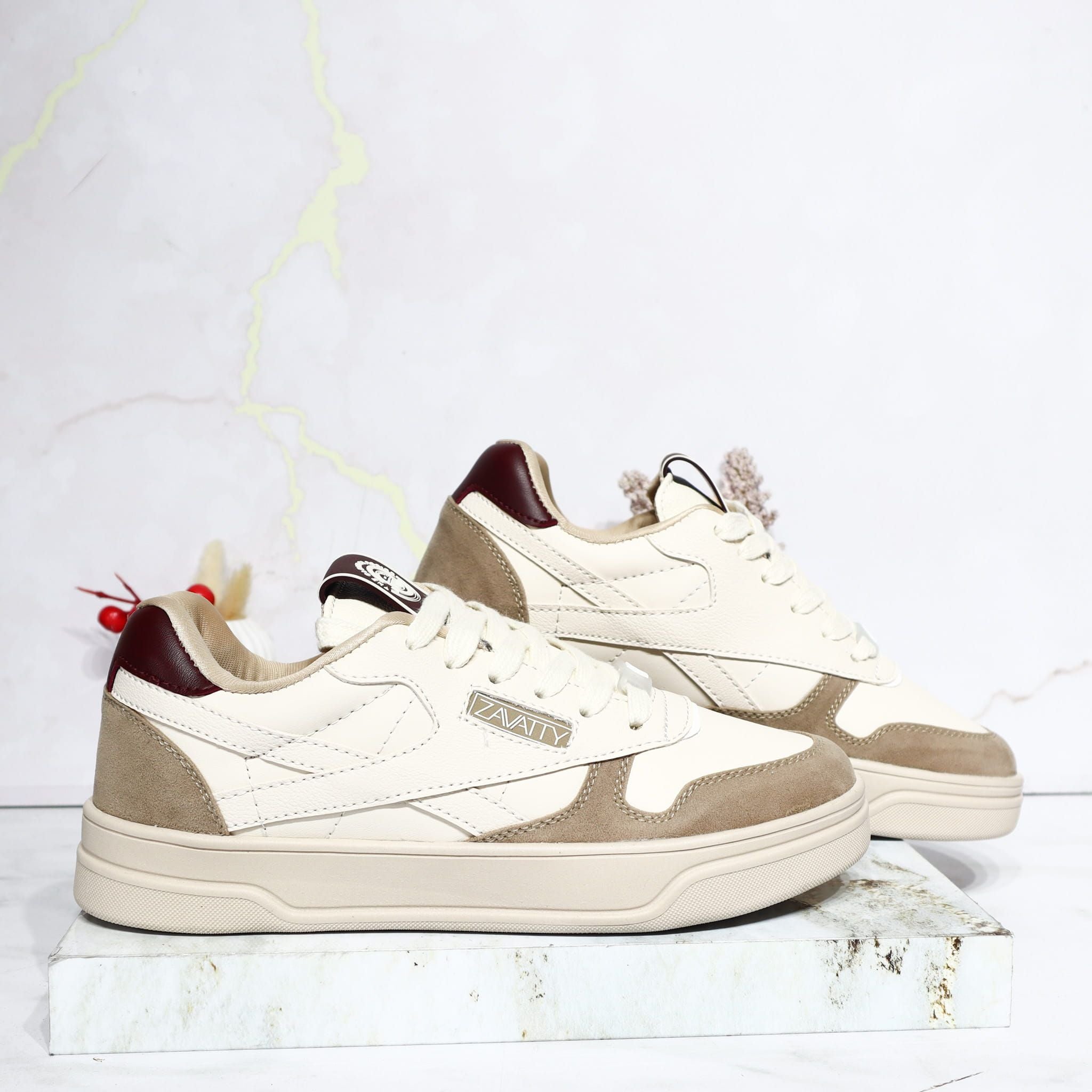 Tenis camel x beige para mujer 1888-Z273