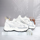 Tenis blanco x plata para mujer 193-Z287