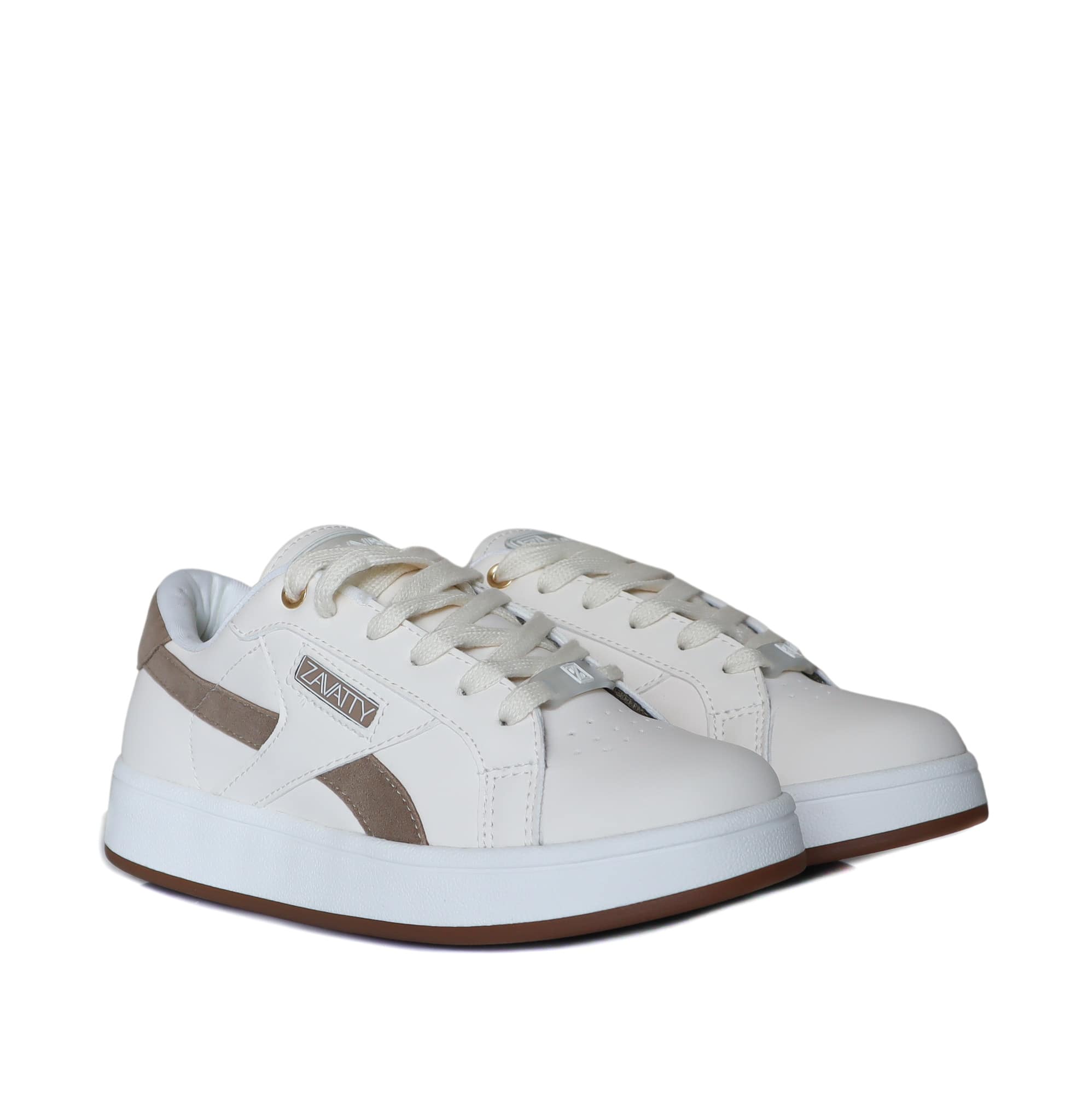 Tenis beigexcamel para mujer 205-Z273