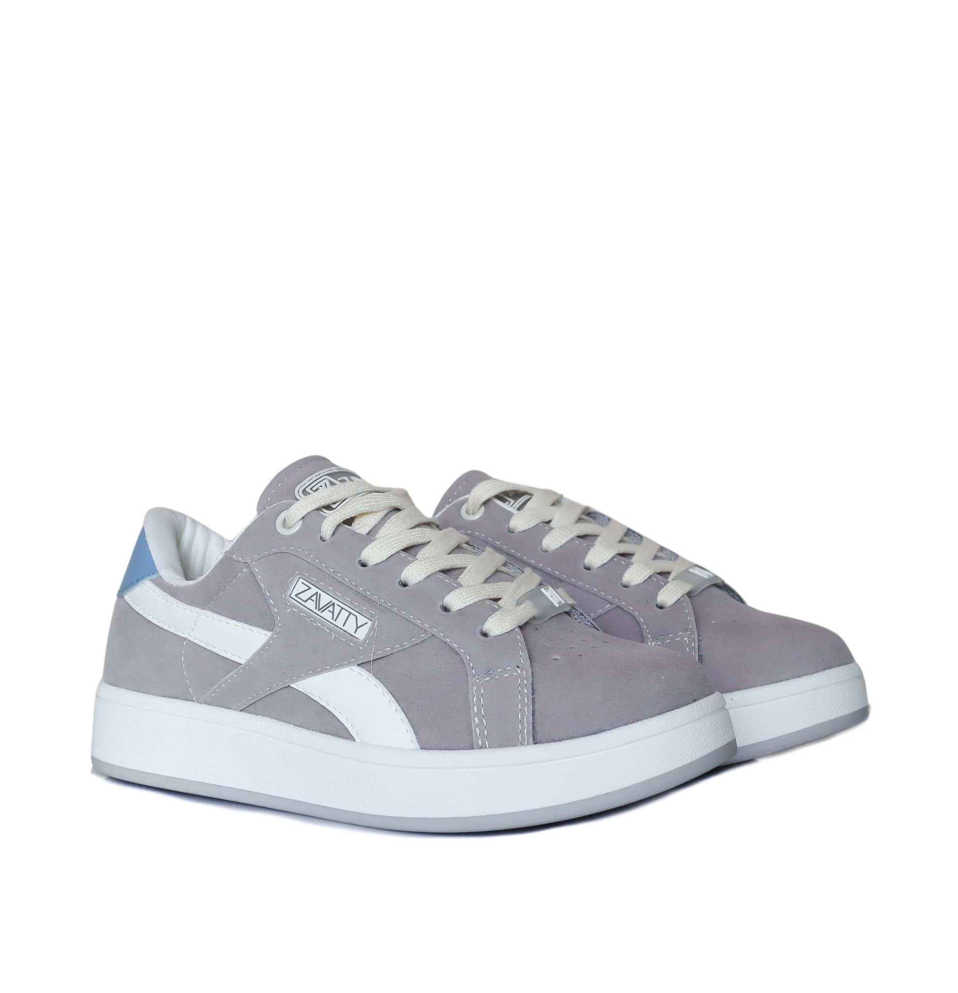 Tenis gris x blanco para mujer 205-Z273
