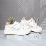 Tenis blanco x palo rosa para mujer 209-Z273