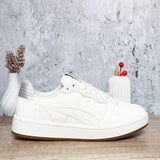 Tenis blanco x plata para mujer 239-Z273