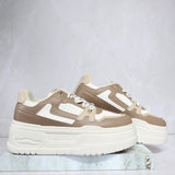 Tenis beigexkaki para mujer 250510-Z477