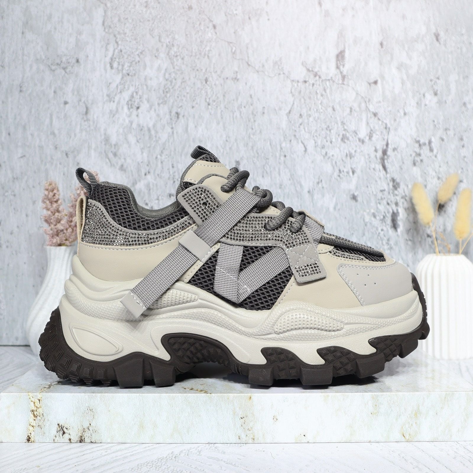 Tenis gris para mujer 2558-Z631