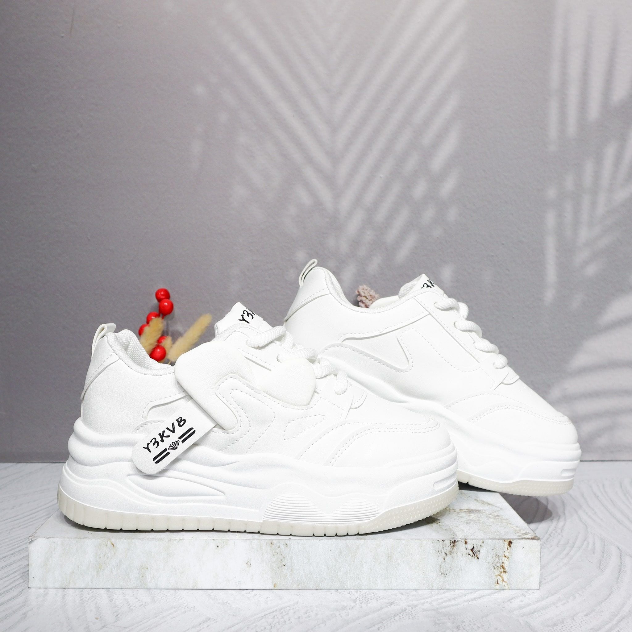 Tenis blanco x beige para mujer 2588-Z786