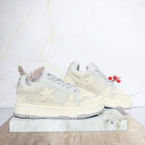 Tenis beige x gris para mujer 2589-Z631