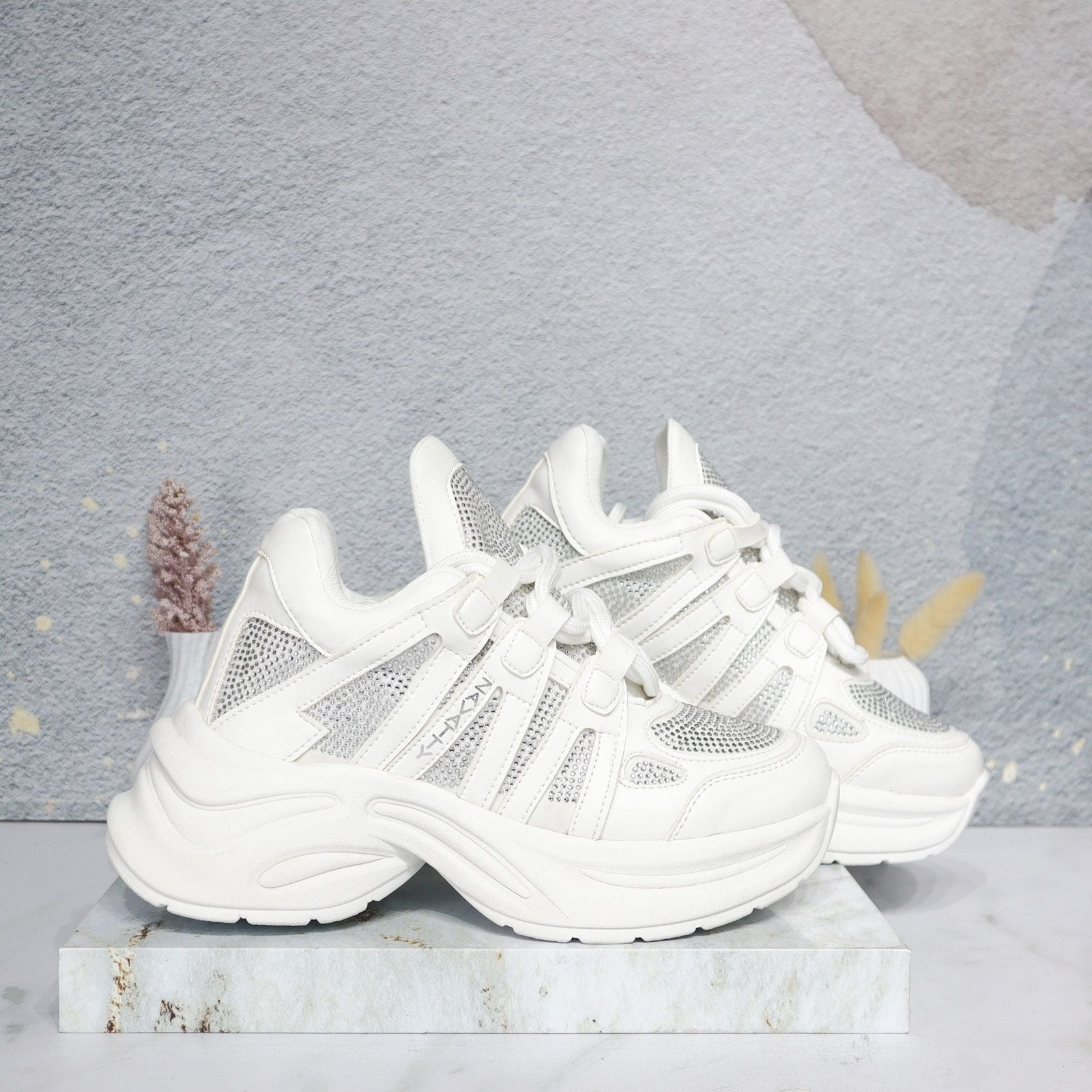 Tenis crema para mujer 870-Z419