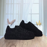 Tenis negro piedras para mujer 8806-Z634