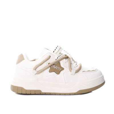 Tenis blanco x beige para mujer KF03-Z398