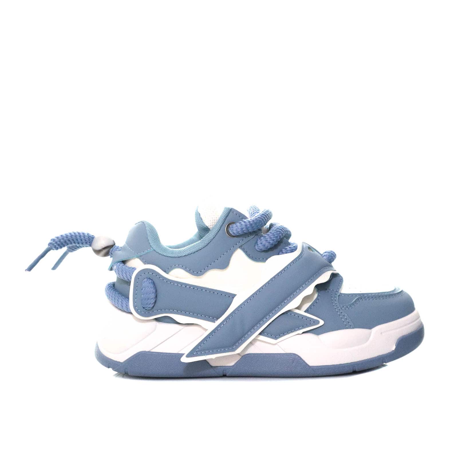 Tenis blanco x azul para mujer KF04-Z398