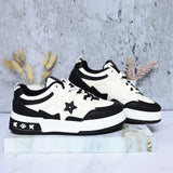 Tenis blanco x negro para mujer KF09-Z477
