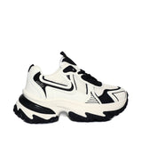 Tenis blanco x negro para mujer L2451-Z399