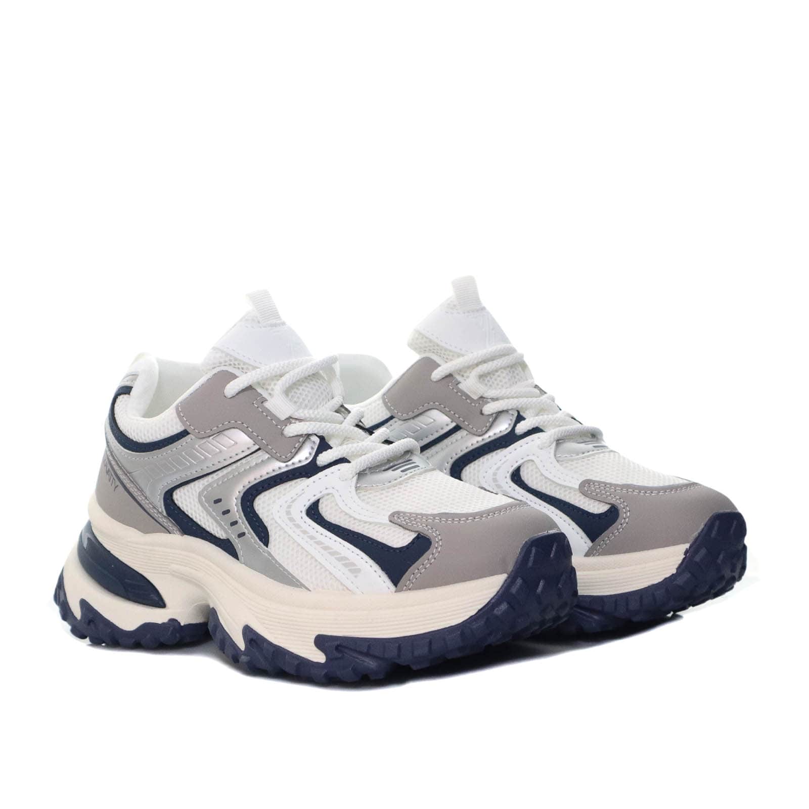 Tenis blanco x azul para mujer L2453-Z399