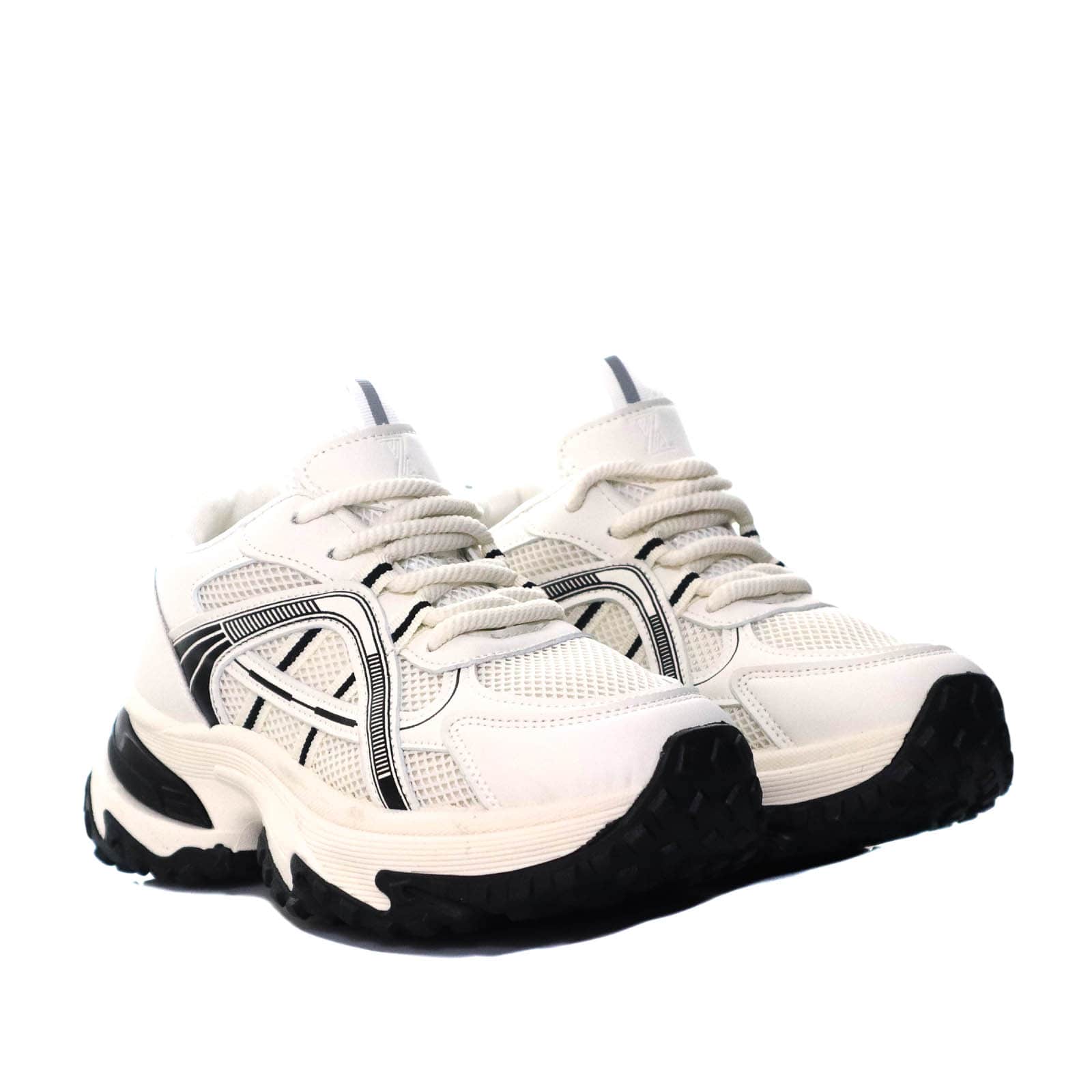 Tenis blanco x negro para mujer L2454-Z399