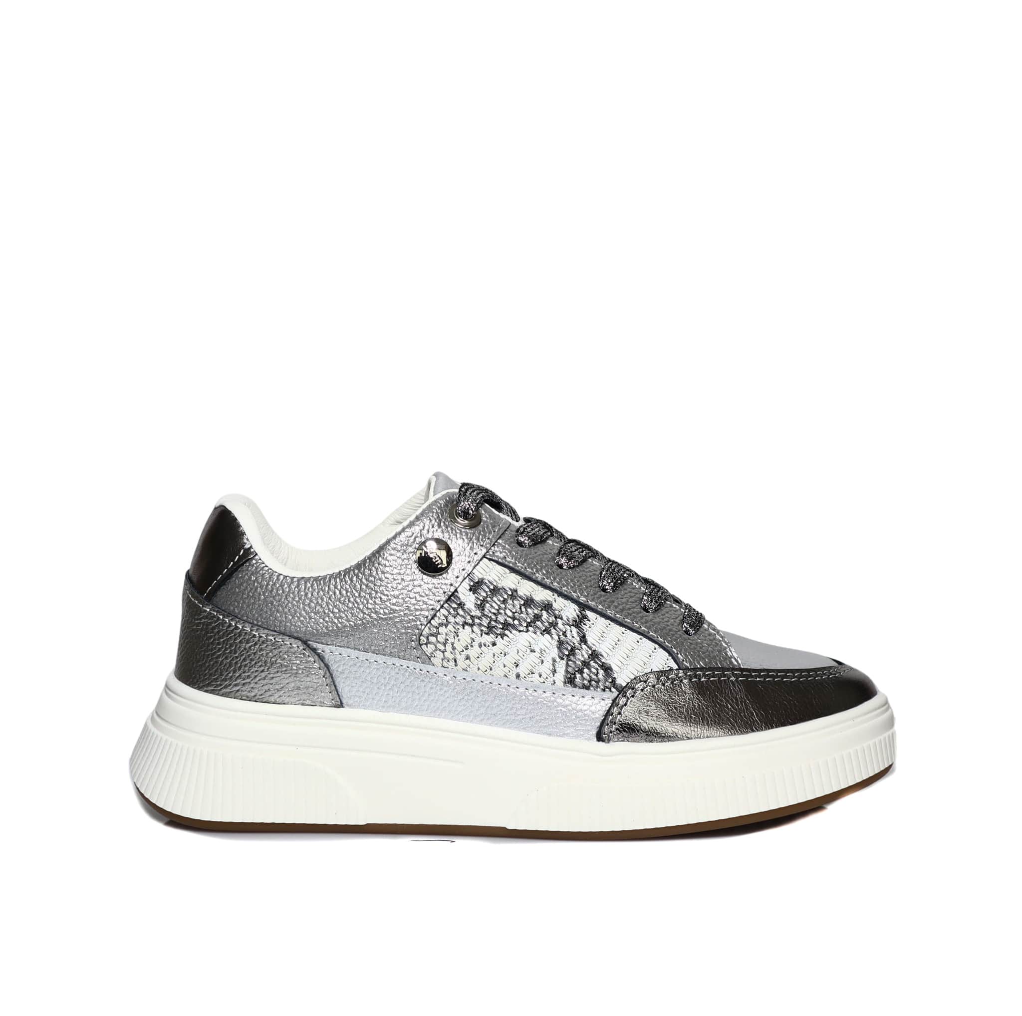 Tenis plomo cuero para mujer STAR-Z435