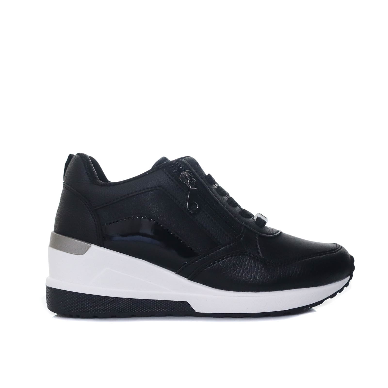 Tenis negrox tela para mujer TA809