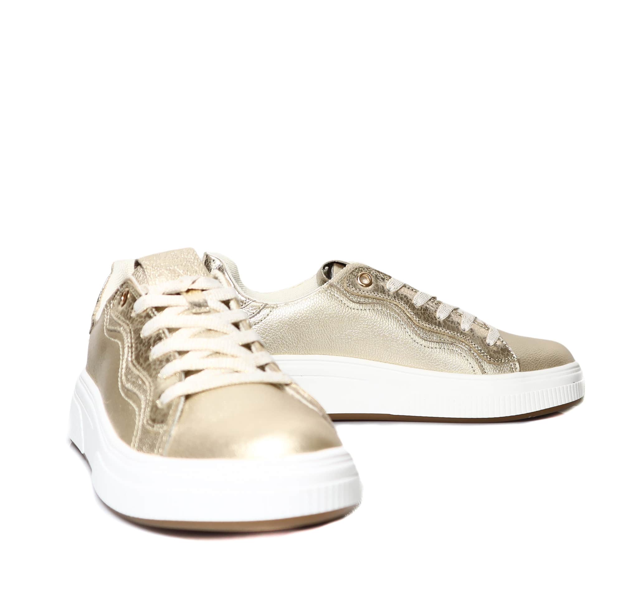 Tenis dorado folia para mujer TAC945