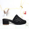 Sandalia tacon negro para mujer 152-Z523