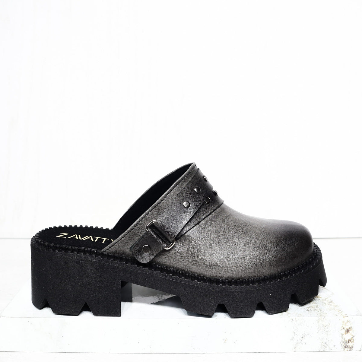 Zueco gris para mujer GRECIA-Z126