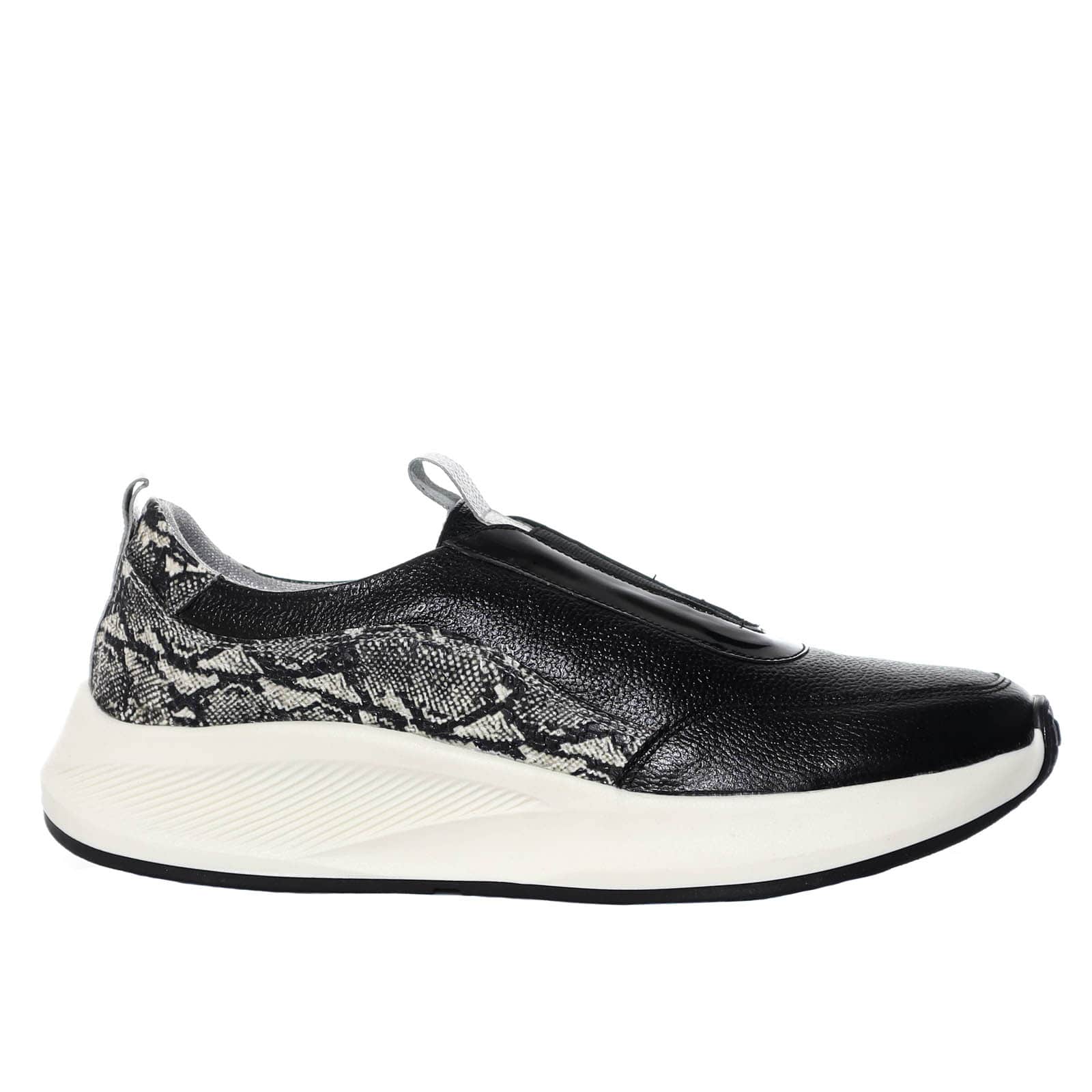 Tenis negrocharolxplata para mujer T301-Z03