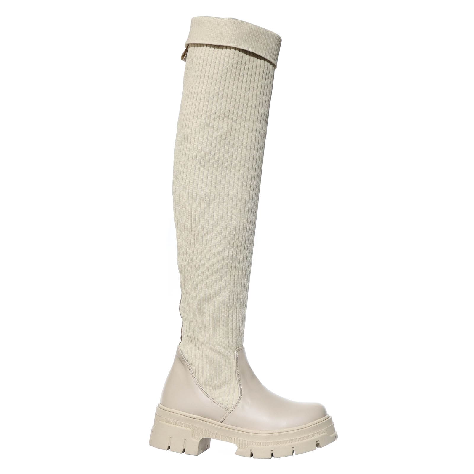 Bota beige para mujer 512-Z582