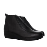 Botin negro cuero para mujer H-ABRIL