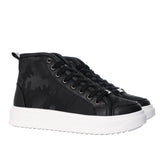 Botin deportivo negro x camuflado para mujer TA788