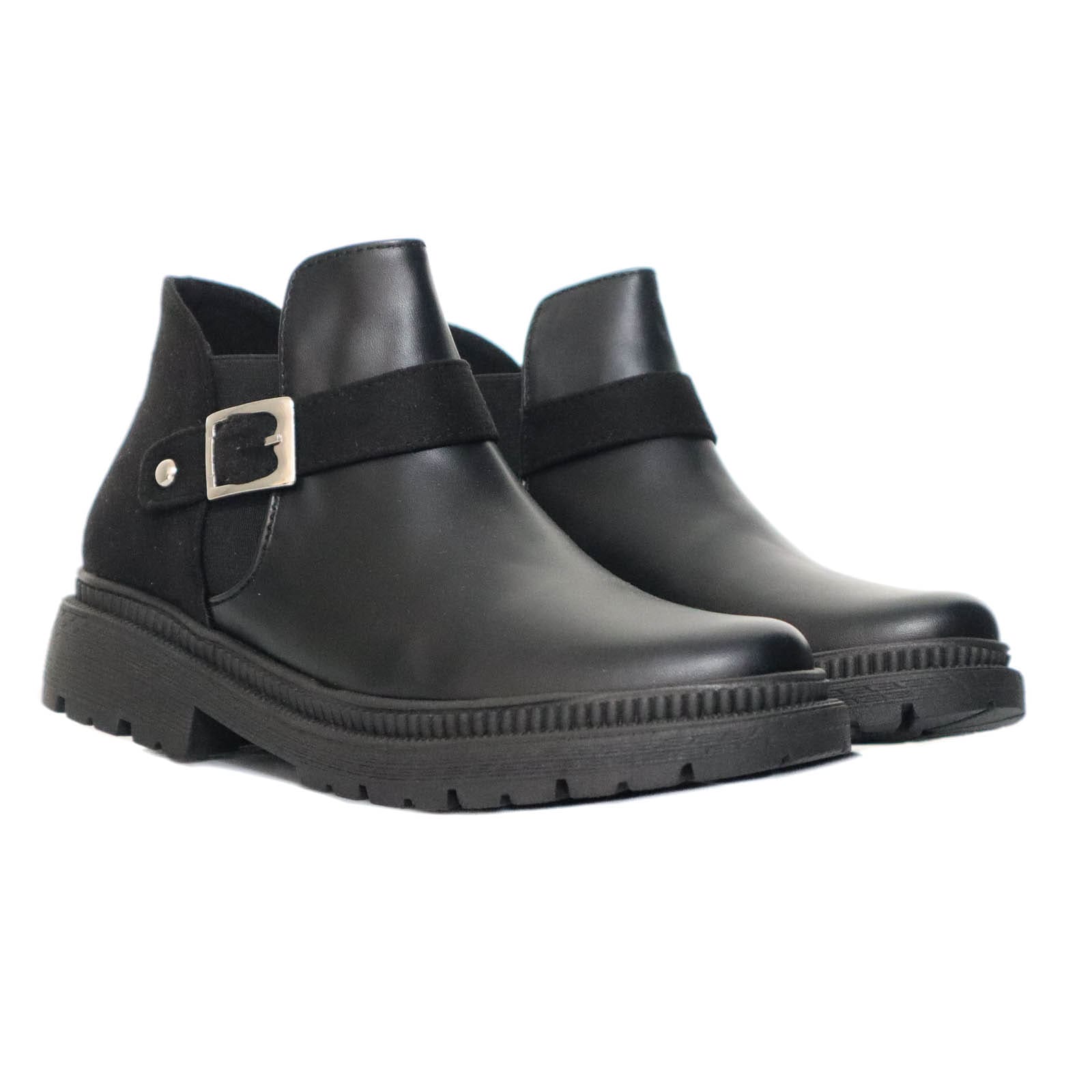 Botin negro para mujer 2424-1-Z628