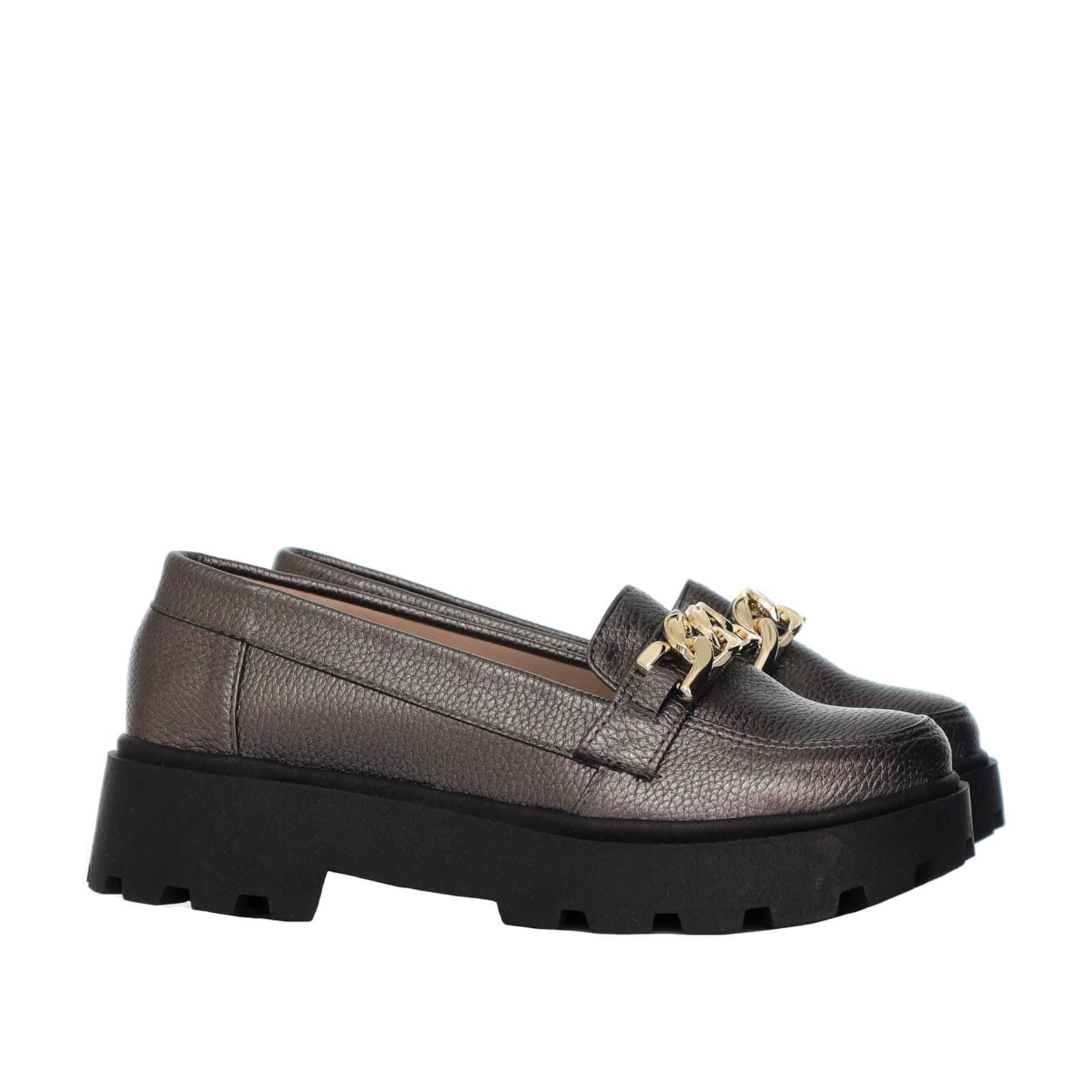 Mocasin plomo para mujer 266-Z284