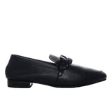 Baleta negro cuero para mujer H-ELA