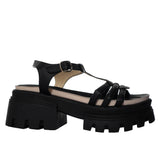 Plataforma baja negro para mujer 015-Z83