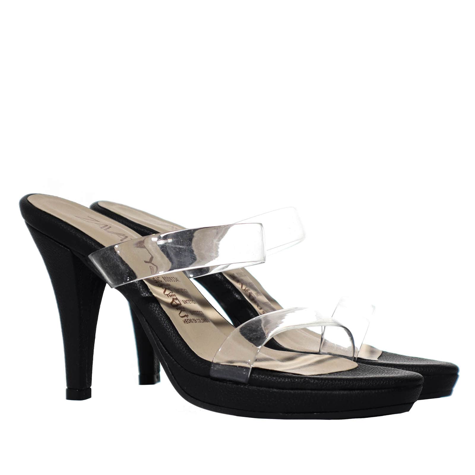 Sandalia tacon negro para mujer 2627-Z148