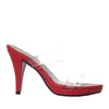 Sandalia tacon rojo para mujer 2627-Z148
