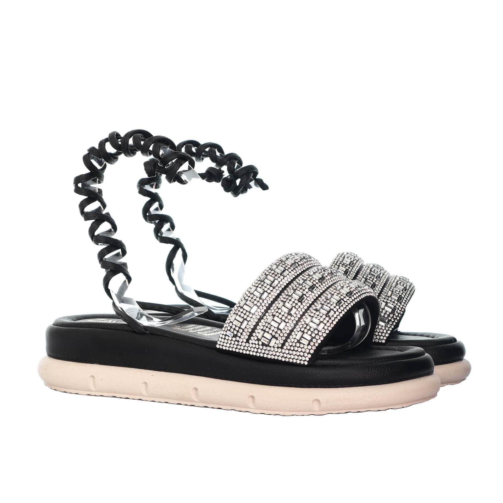 Plataforma baja negro golosina para mujer 320-Z431