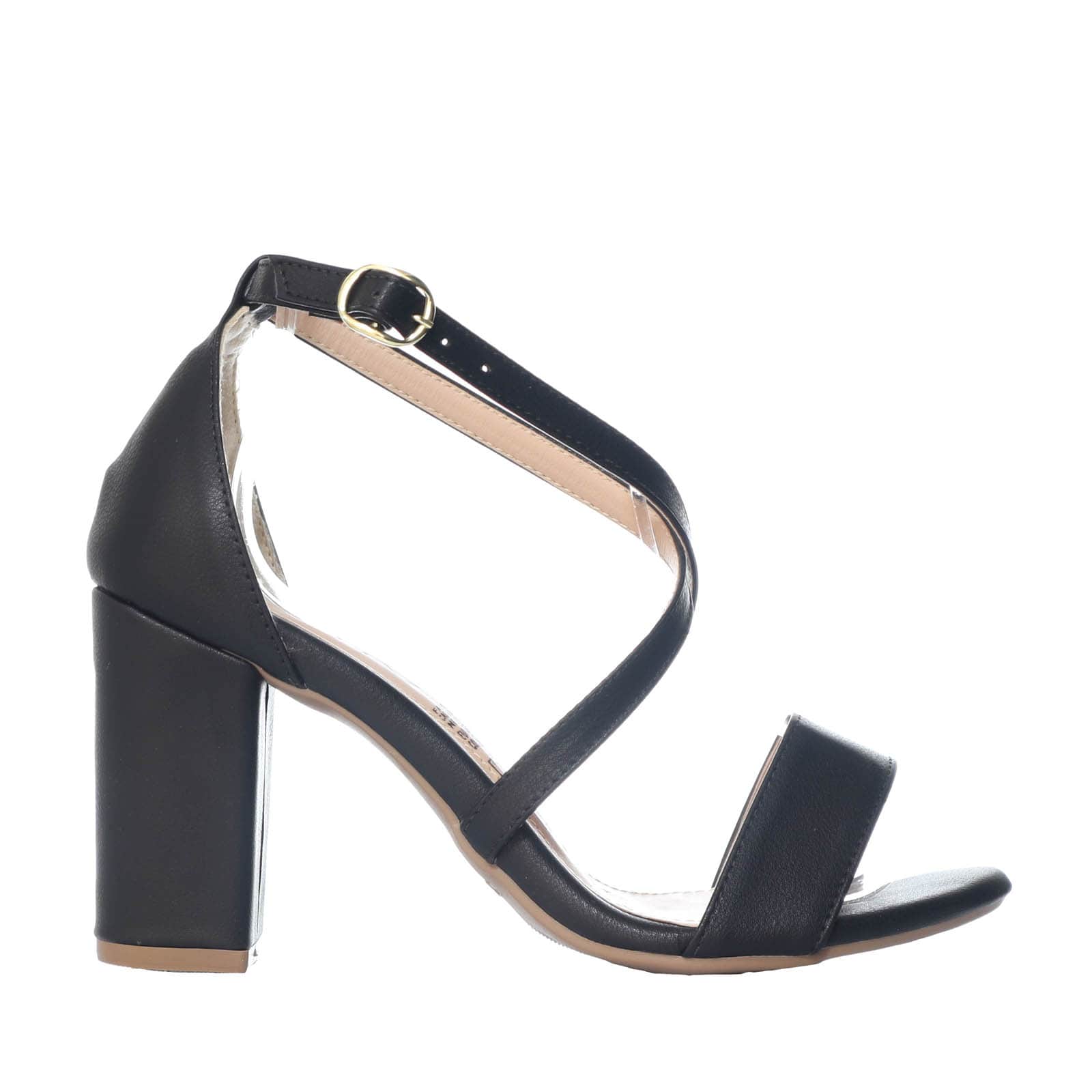 Sandalia tacon negro para mujer C-95-Z471