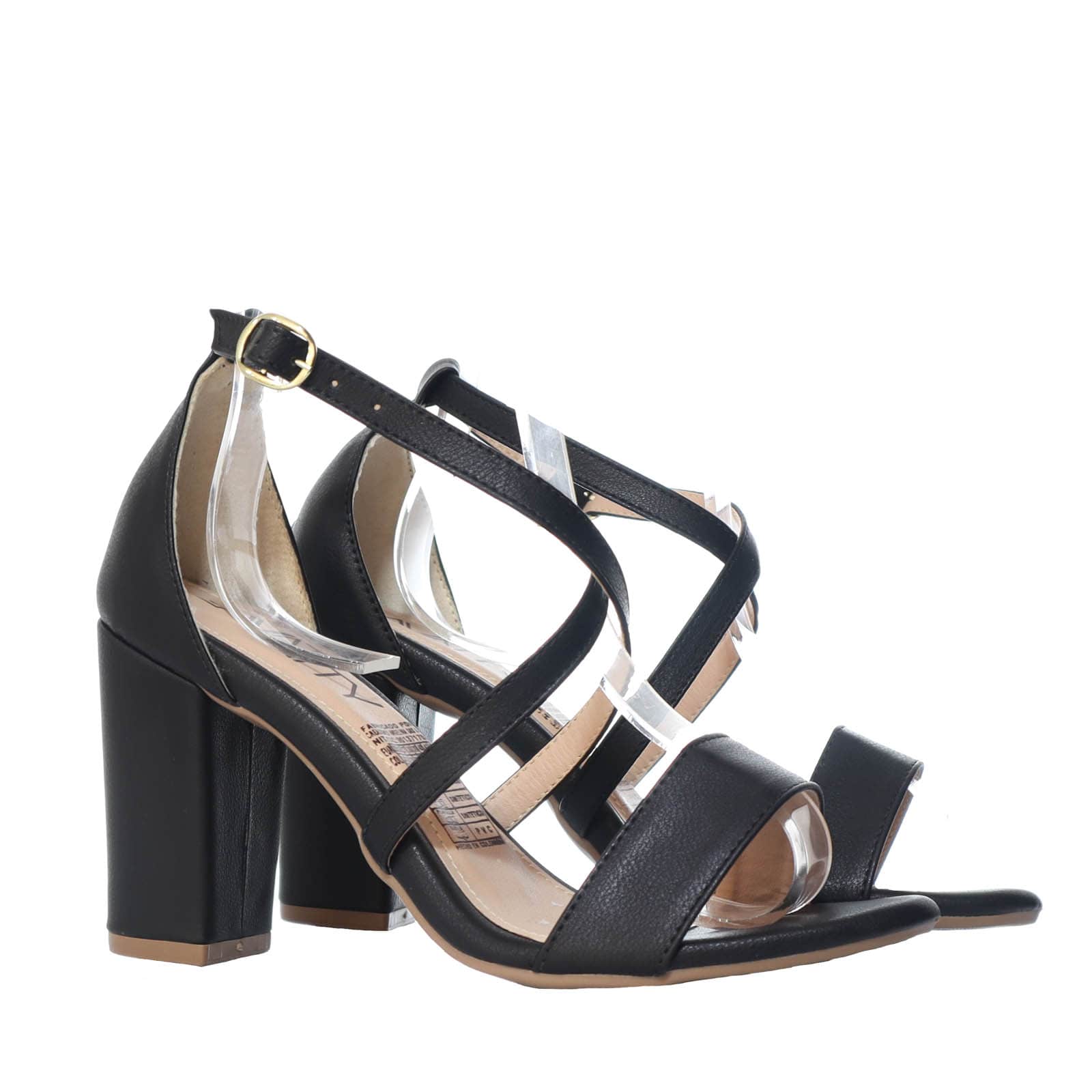 Sandalia tacon negro para mujer C-95-Z471