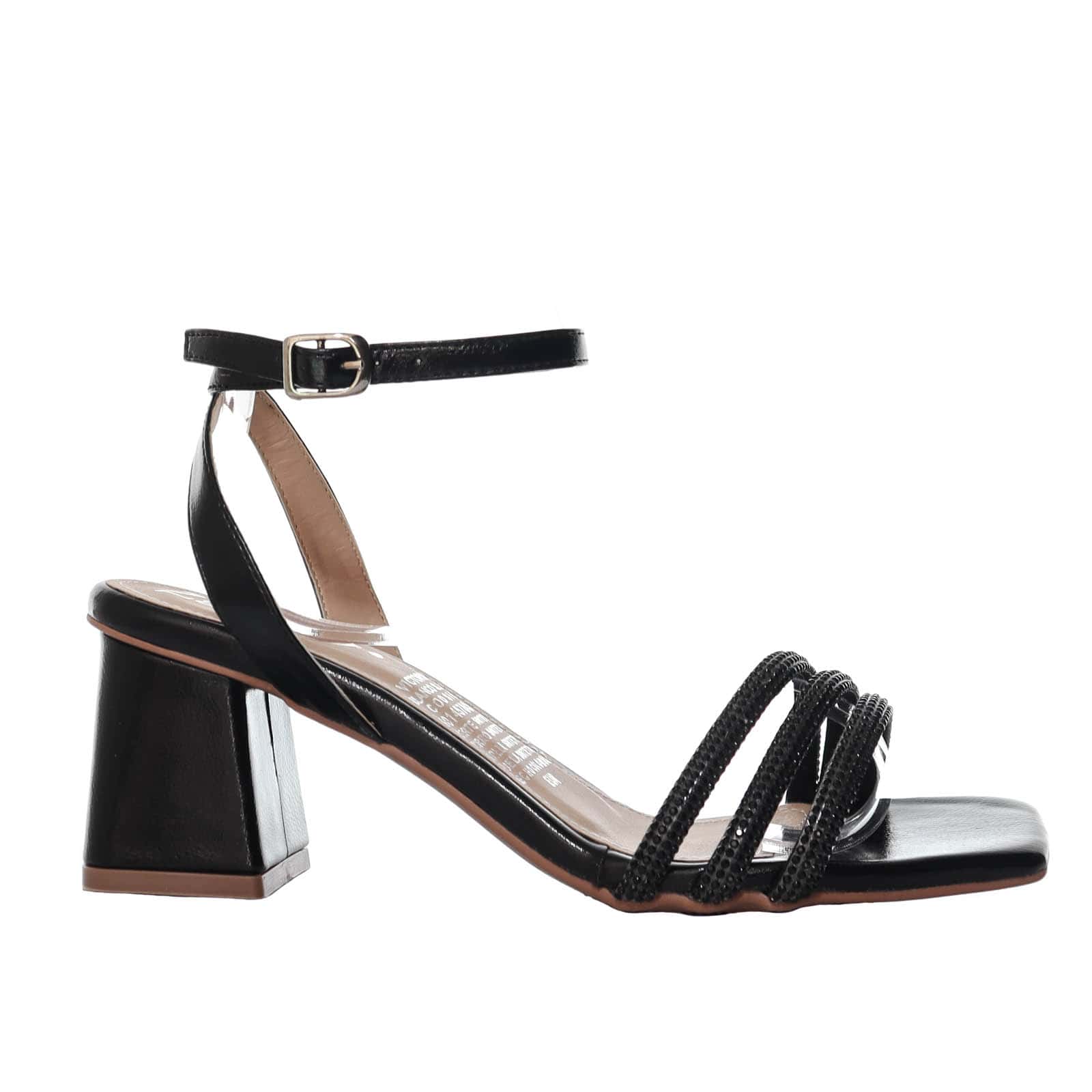 Sandalia tacon negro para mujer F056-Z172