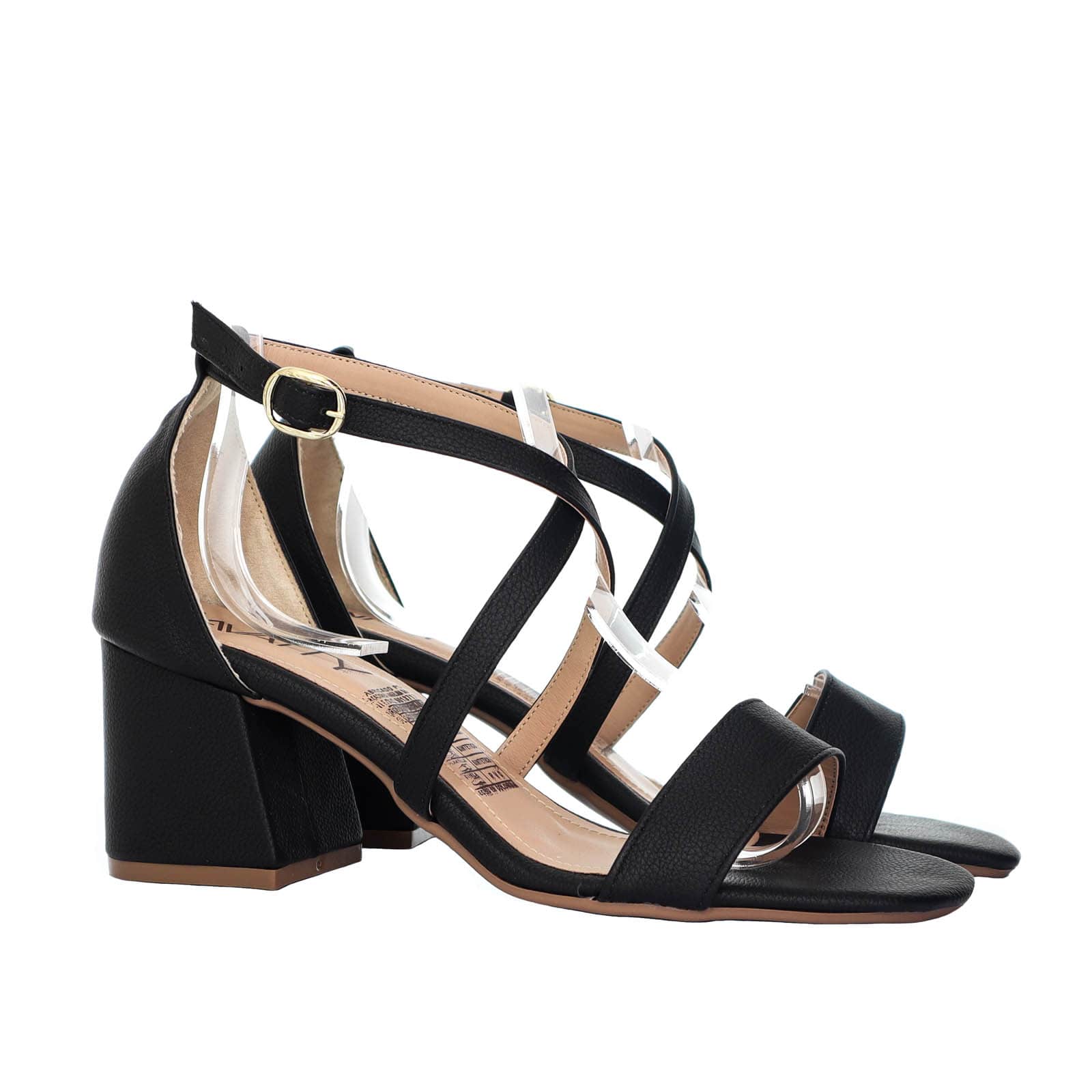 Sandalia tacon negro para mujer Q51-Z471