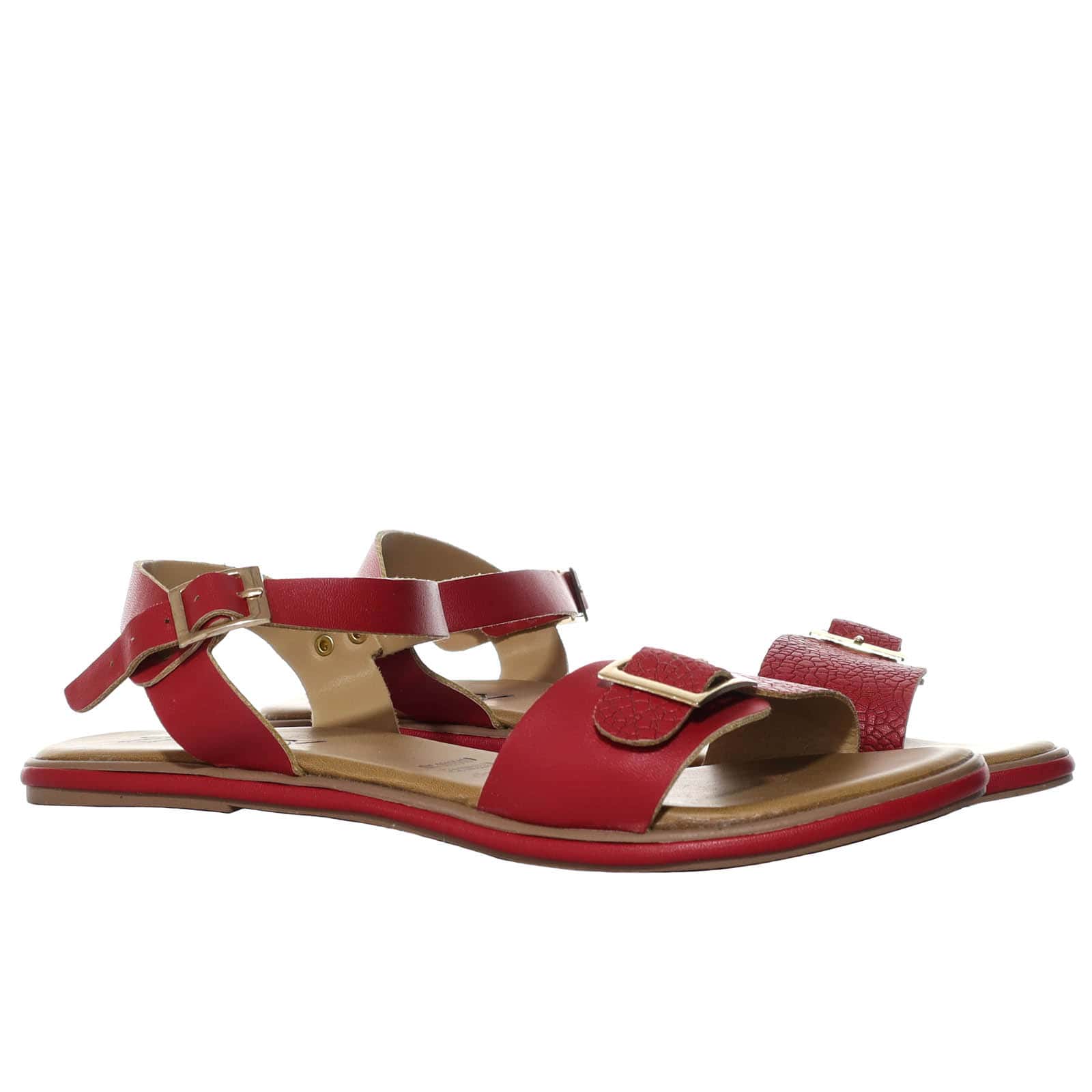Sandalia plana rojo para mujer V1030-Z84