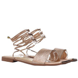 Sandalia plana oro rosa para mujer V660-Z84