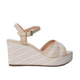 Plataforma alta beige para mujer 2409-Z132