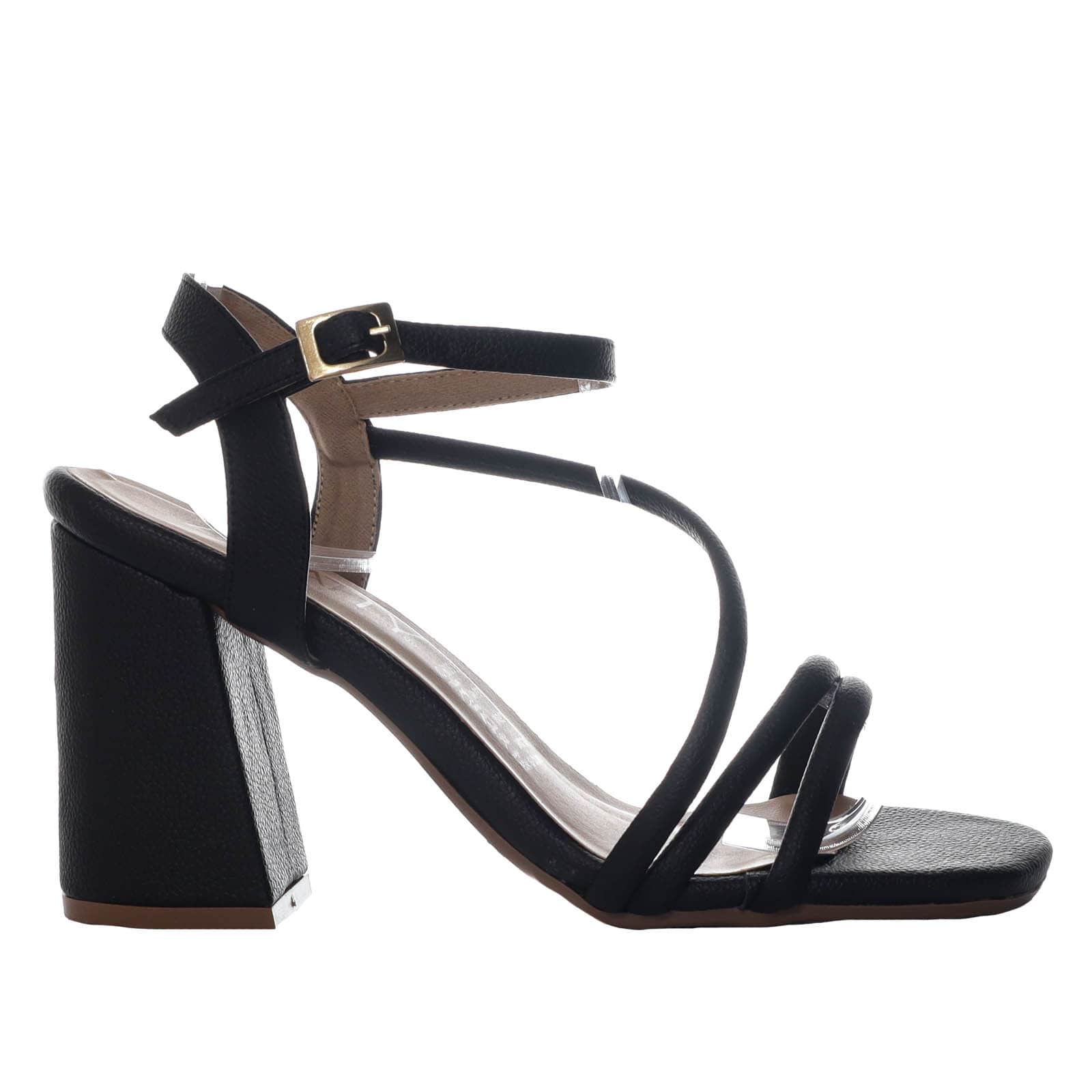 Sandalia tacon negro golosina para mujer 2604-Z148