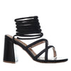 Sandalia tacon negro para mujer 7167-Z611