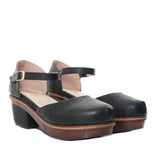 Sleidy negro cuero para mujer H-AMELIA