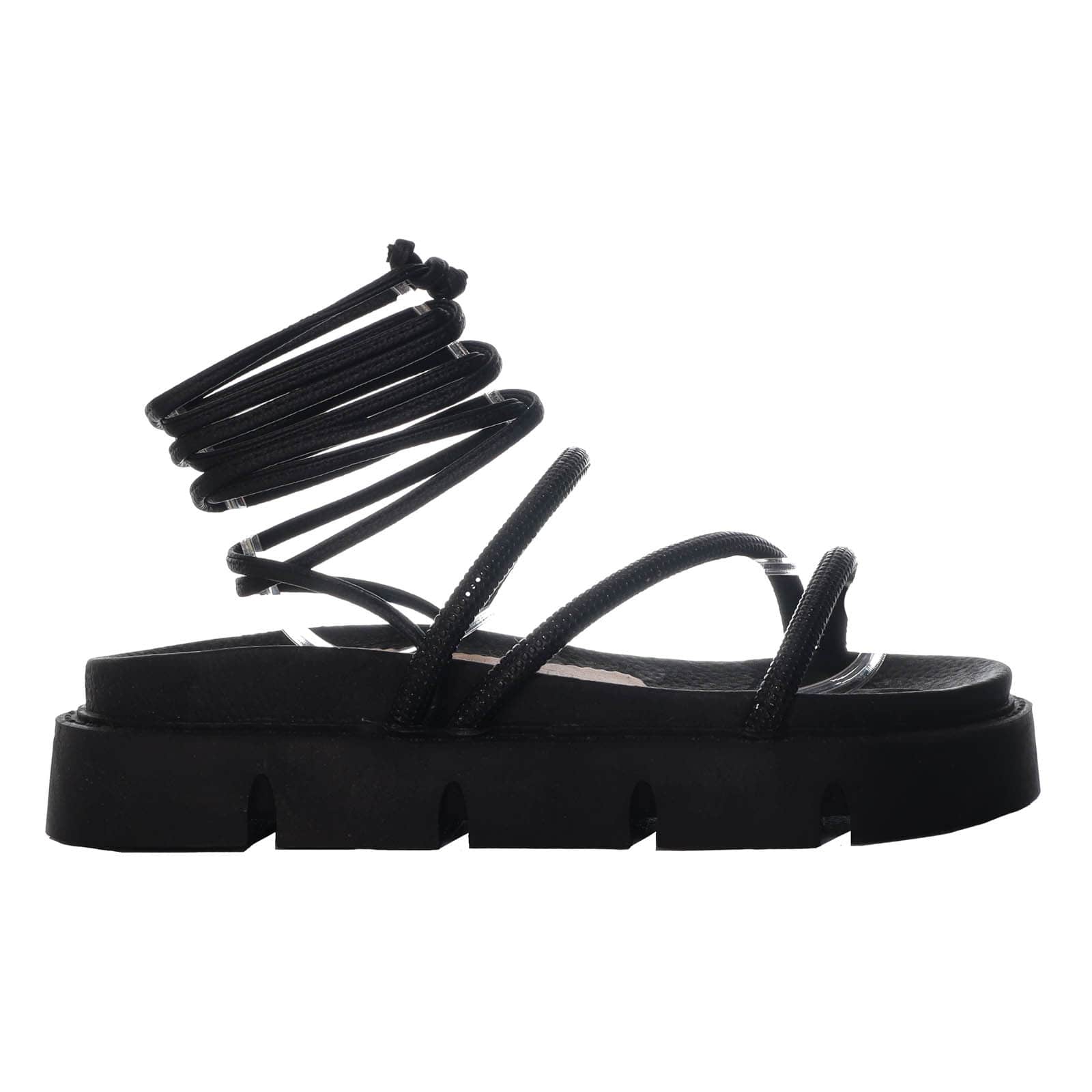 Sandalia plana negro para mujer M21-Z499