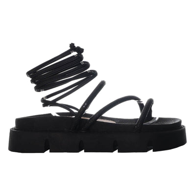 Sandalia plana negro para mujer M21-Z499