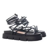 Sandalia plana negro para mujer M21-Z499
