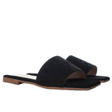 Sandalia plana negro para mujer P419-Z84