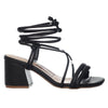 Sandalia tacon negro para mujer Q-101-Z471